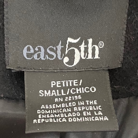 Lovely Women’s Black Wool CoatSize PS - Picture 5 of 6